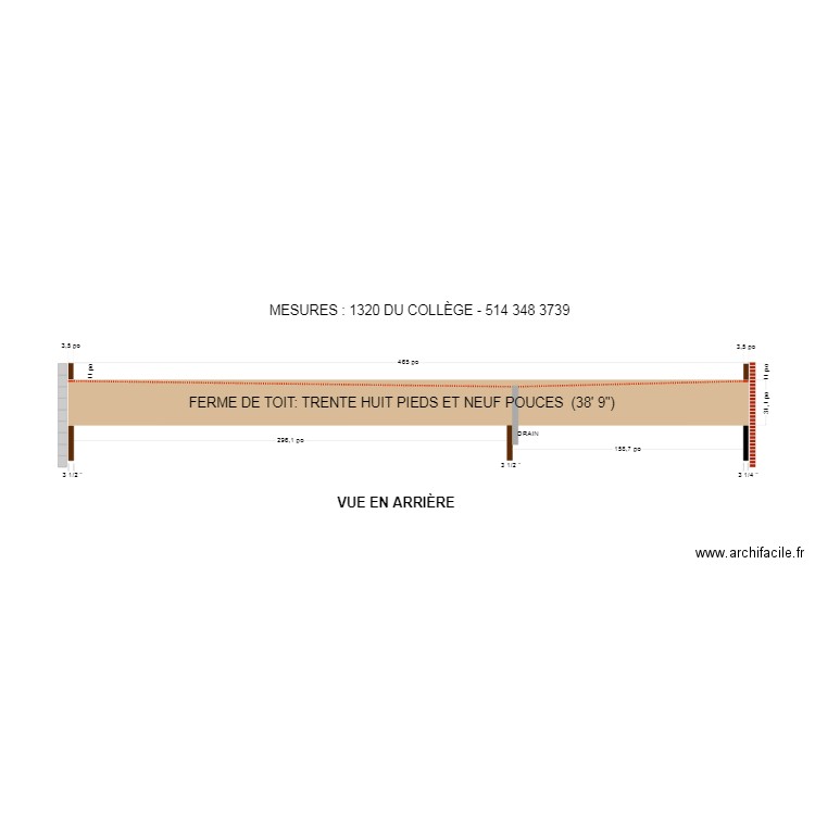 Ferme de toit v.1. Plan de 0 pièce et 0 m2