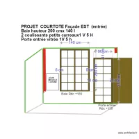 Declaration travaux fa&ccedil;ade EST droite COURTOTE baie 160 h
