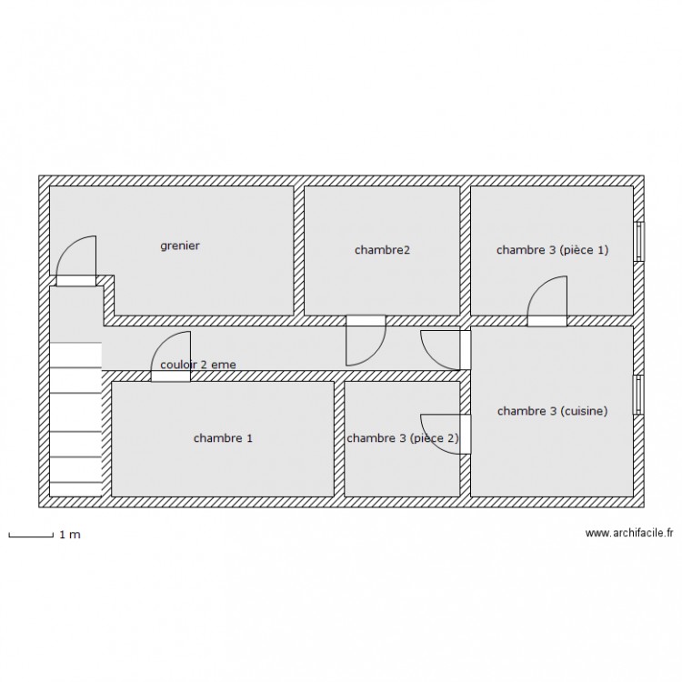 2 eme impasse baudin grenier   chambres. Plan de 0 pièce et 0 m2