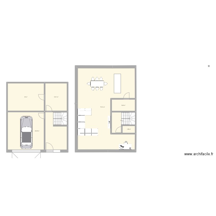 12 X12. Plan de 0 pièce et 0 m2
