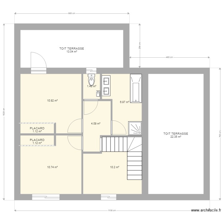 ETAGE DEFINITIF PLUI. Plan de 0 pièce et 0 m2