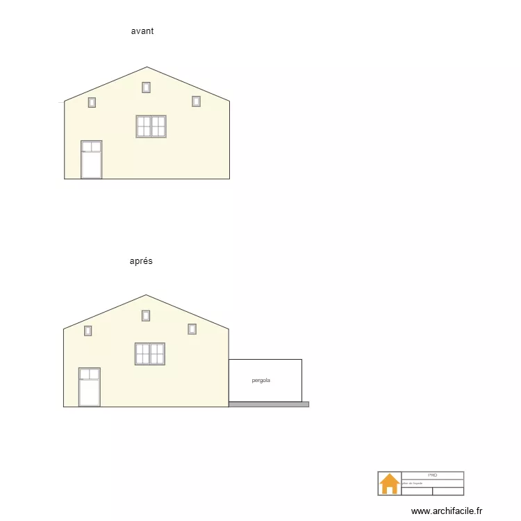 plan de facade. Plan de 