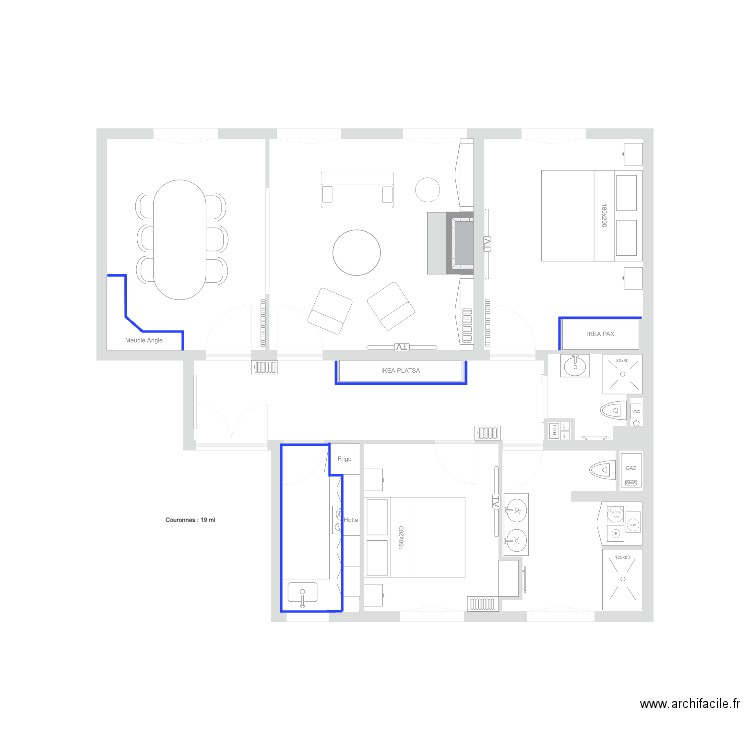 Plan Moulures couronnes. Plan de 0 pièce et 0 m2