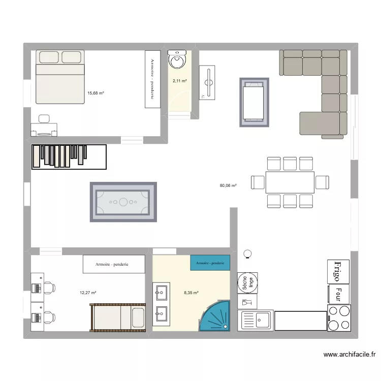 maison. Plan de 5 Pièces et 118 m² maison. Plan de 5 Pièces et 118 m²