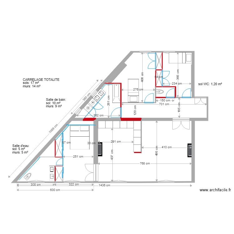 plan jung projet carrelage. Plan de 0 pièce et 0 m2