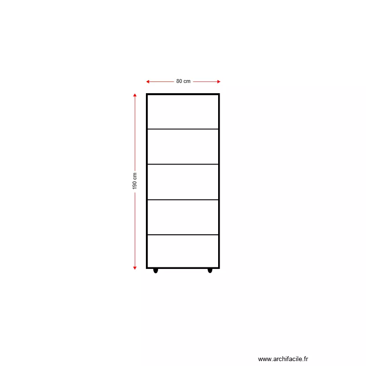 armoire 2. Plan de 