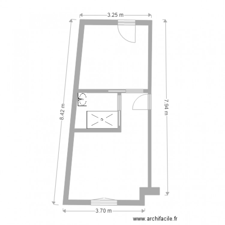 GARAGE ETAT FUTUR. Plan de 0 pièce et 0 m2