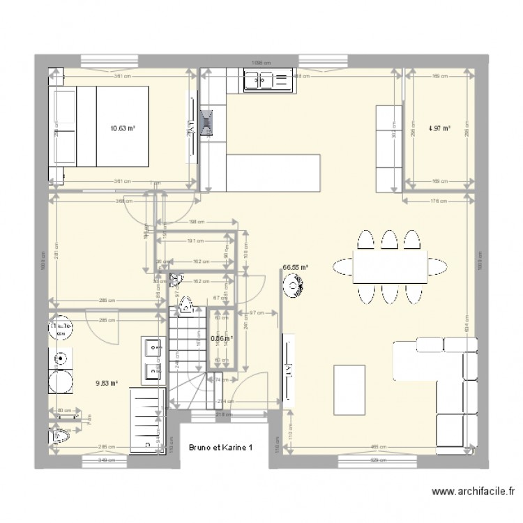 bruno et karine 1. Plan de 0 pièce et 0 m2