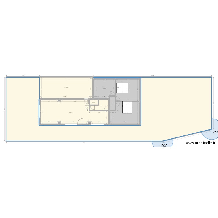 RDC Libercourt projection extension v2. Plan de 9 pièces et 338 m2