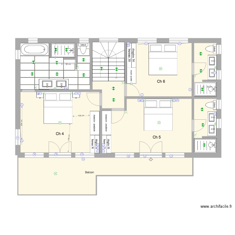 Calepinage R1. Plan de 0 pièce et 0 m2