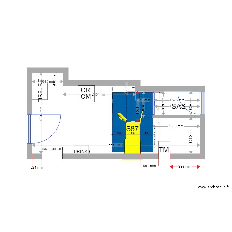 plan de masse PROJET vedene S87. Plan de 0 pièce et 0 m2
