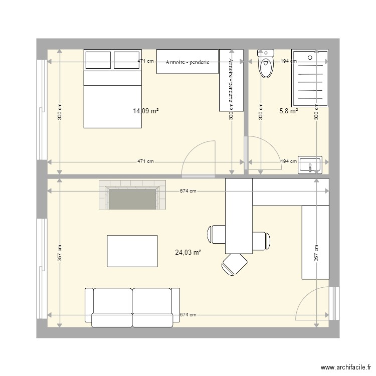 tiny. Plan de 0 pièce et 0 m2