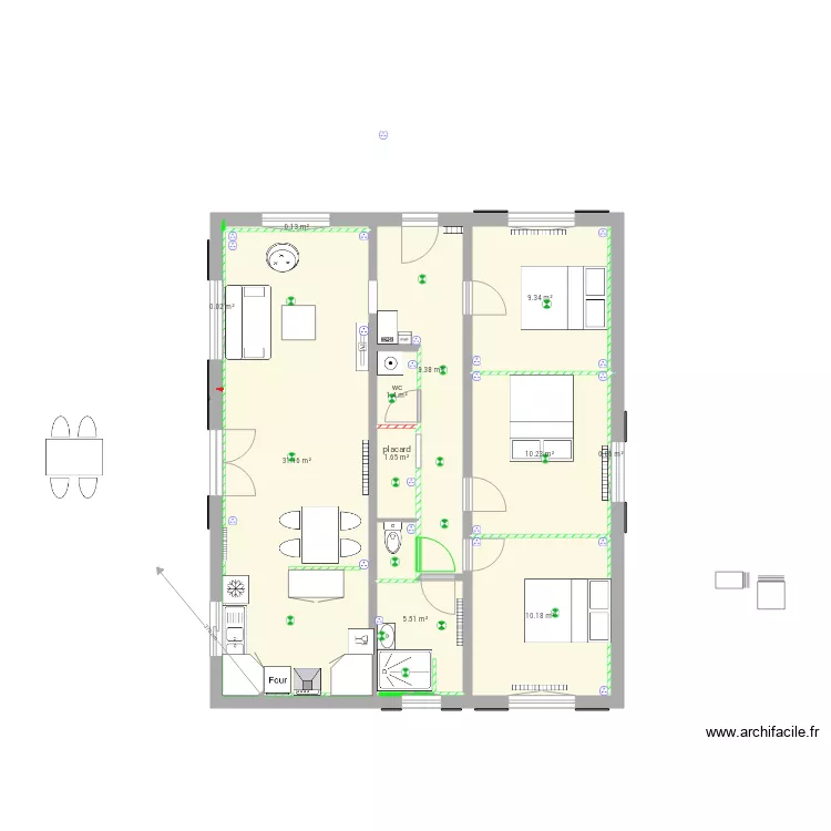 appart arlac xuxen allande version Gaz cuisine u. Plan de 