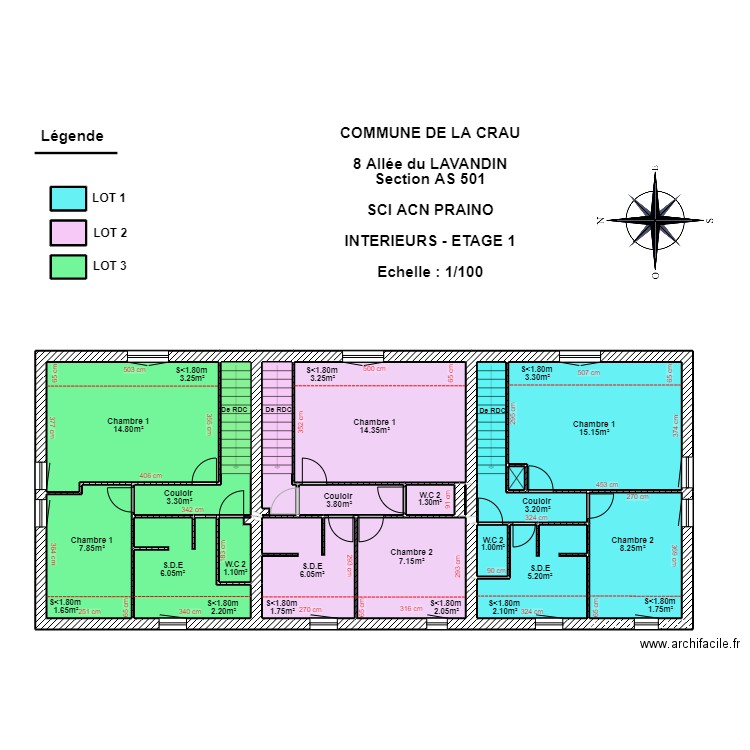 SCI ACN PRAINO R+1. Plan de 0 pièce et 0 m2