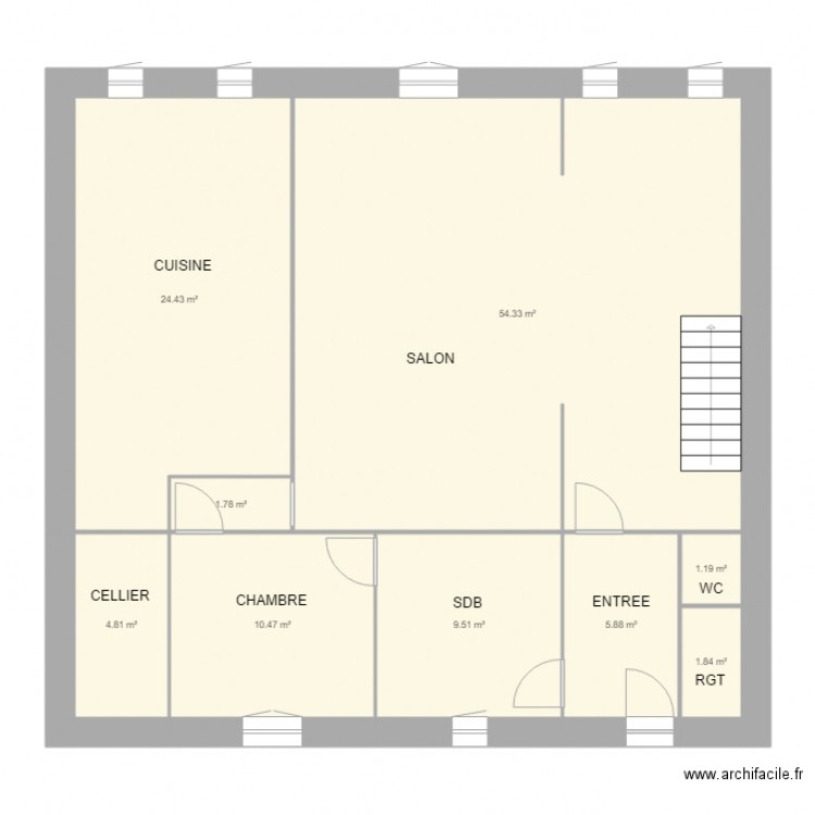 PLAN MAISON RDC ST JUST AVEC ROBIN . Plan de 0 pièce et 0 m2