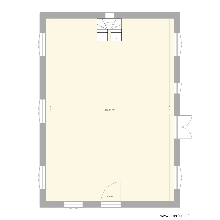 maison des ptites beautés avec mur porteur. Plan de 0 pièce et 0 m2