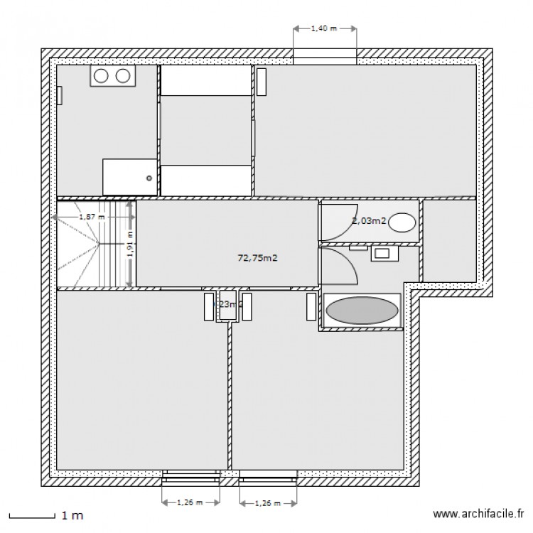 Pilot etage 2 murs. Plan de 0 pièce et 0 m2