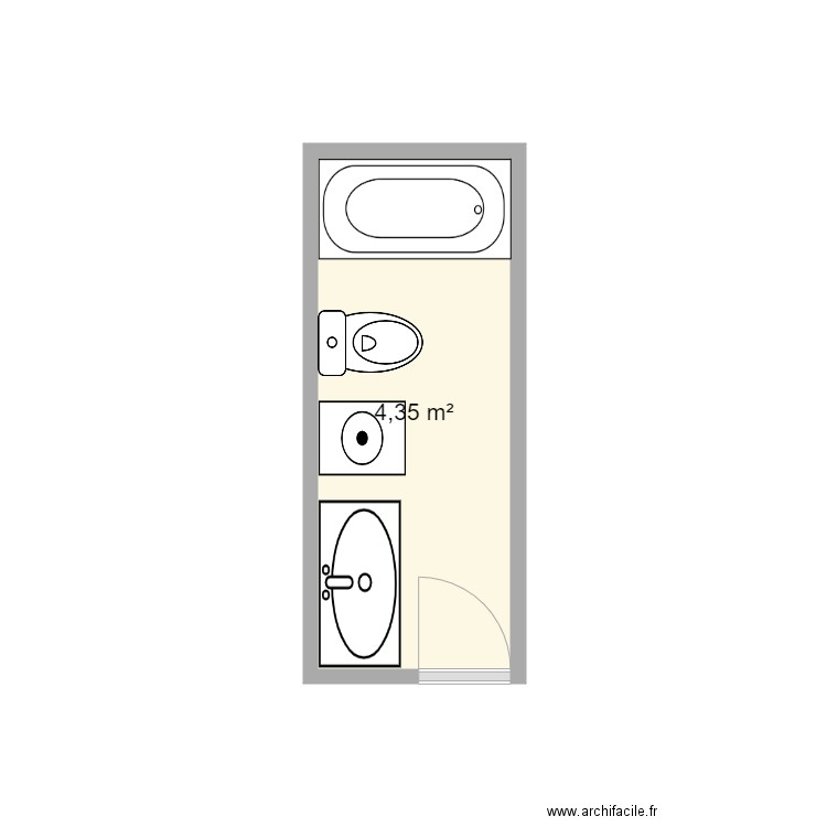 Marechal SDB existant. Plan de 0 pièce et 0 m2