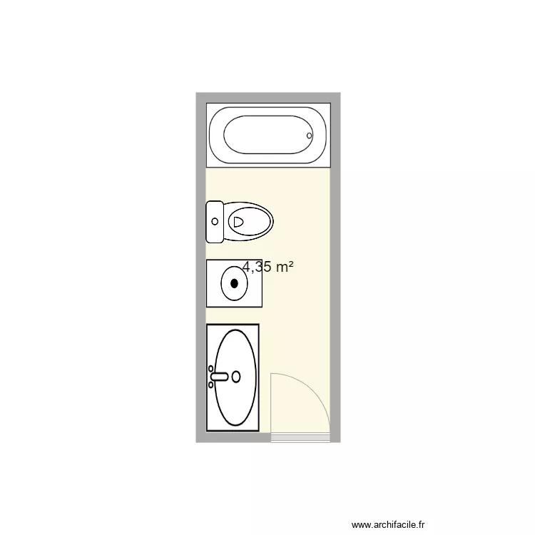 Marechal SDB existant. Plan de Marechal SDB existant. Plan de