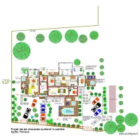 plan masse am&eacute;nagement sejour studio