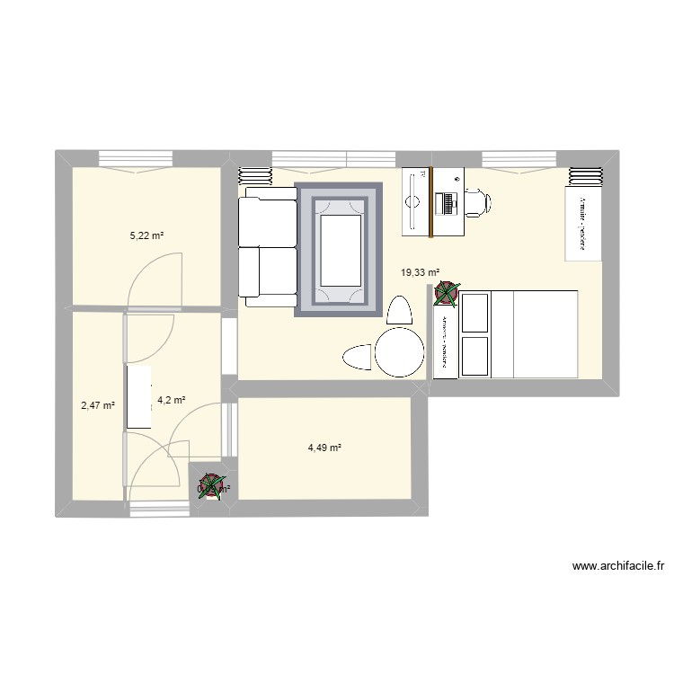 Appart. Plan de 0 pièce et 0 m2 Appart. Plan de 0 pièce et 0 m2