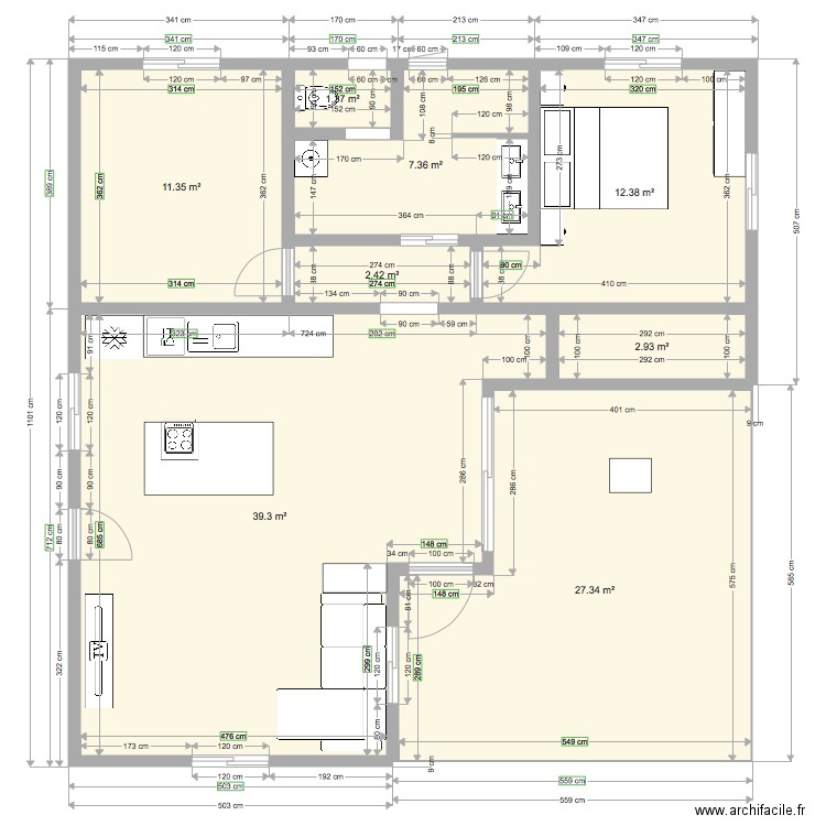 Maison Monrepos6. Plan de 0 pièce et 0 m2