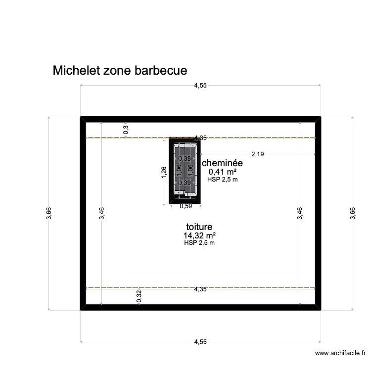 Michelet barbecue. Plan de Michelet barbecue. Plan de
