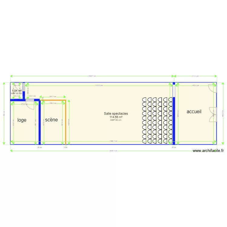 Th&eacute;&acirc;tre. Plan de 