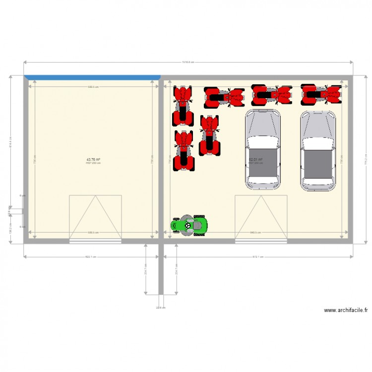 GARAGE 1. Plan de 0 pièce et 0 m2