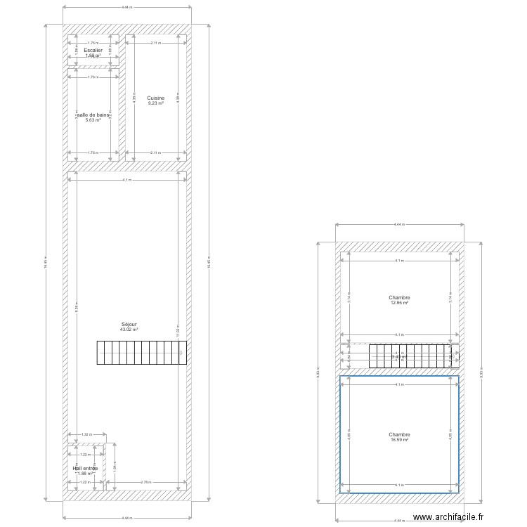 Milhoux RDC. Plan de 0 pièce et 0 m2