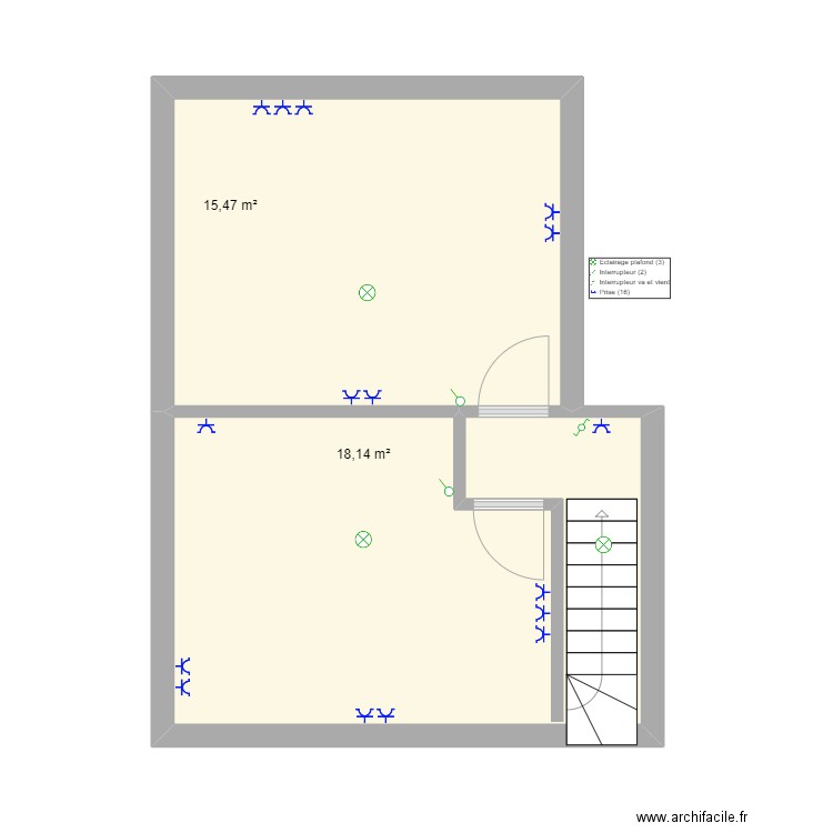 ALBERT 2 (2). Plan de 2 pièces et 34 m2