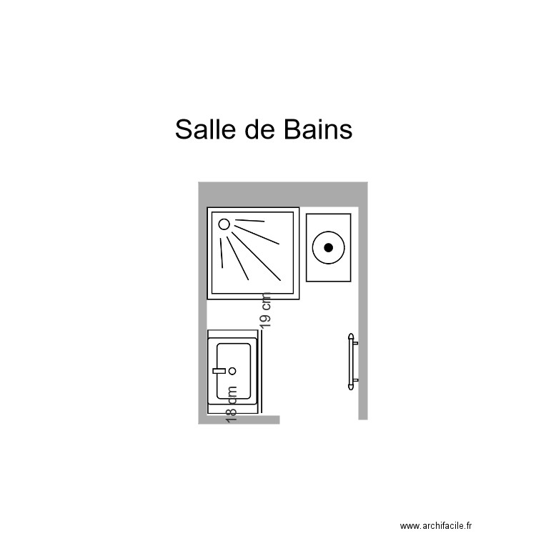 SdB 02. Plan de 0 pièce et 0 m2