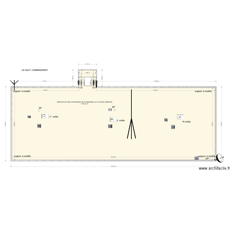 batiment le haut commissariat  nc. Plan de 0 pièce et 0 m2