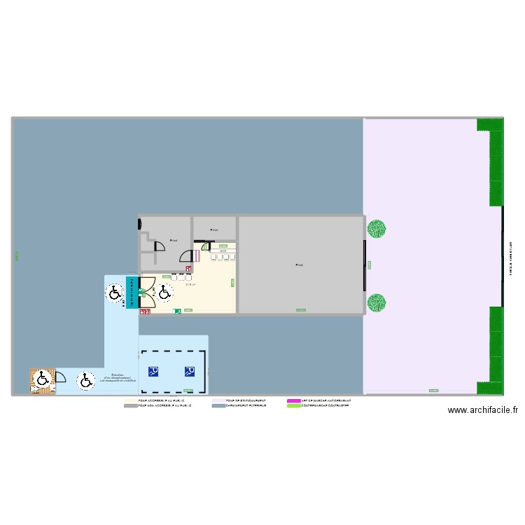 LE SALOON APRES TRAVAUX. Plan de 11 pièces et 906 m2