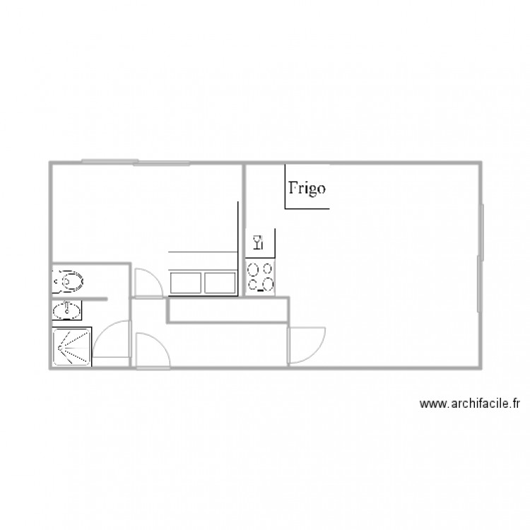 appt palavas Loïc bis. Plan de 0 pièce et 0 m2