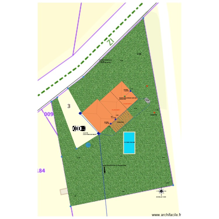 LOTHE. Plan de 0 pièce et 0 m2