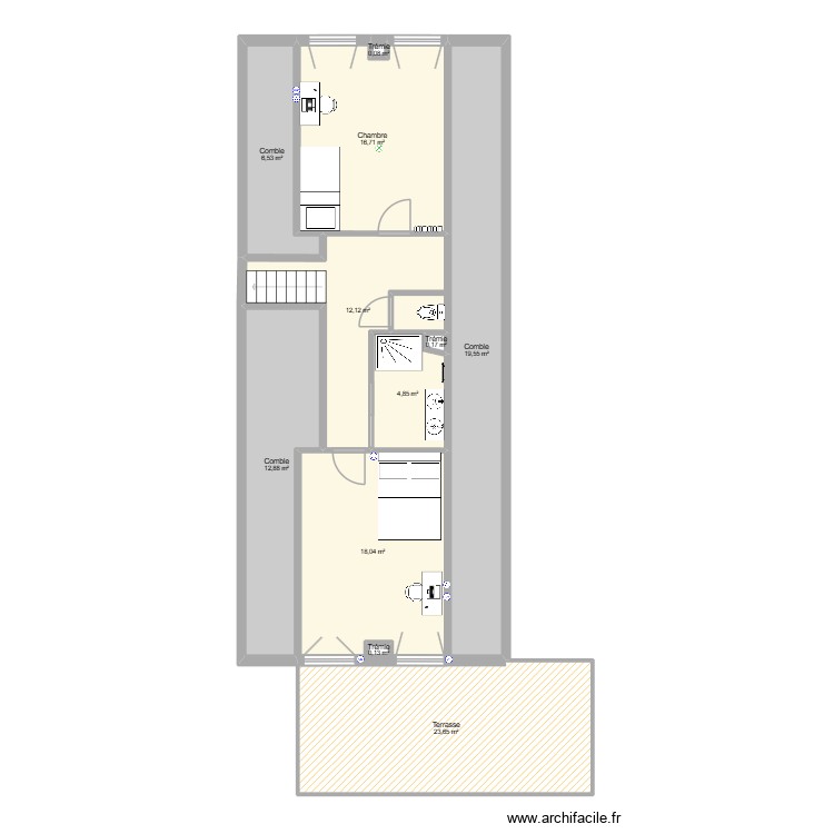 MAISON MAXIME R+1 - MODIF. Plan de 0 pièce et 0 m2 MAISON MAXIME R+1 - MODIF. Plan de 0 pièce et 0 m2