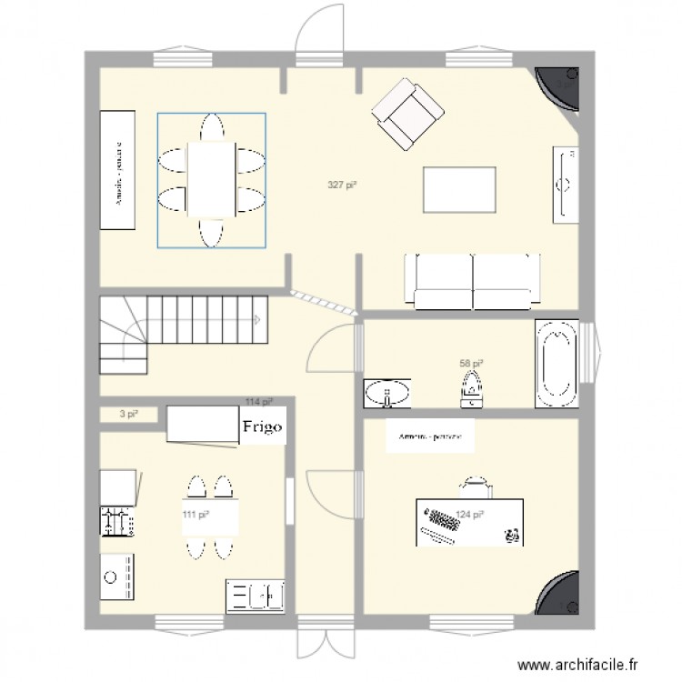 vraies dimensions solution finale 2. Plan de 0 pièce et 0 m2