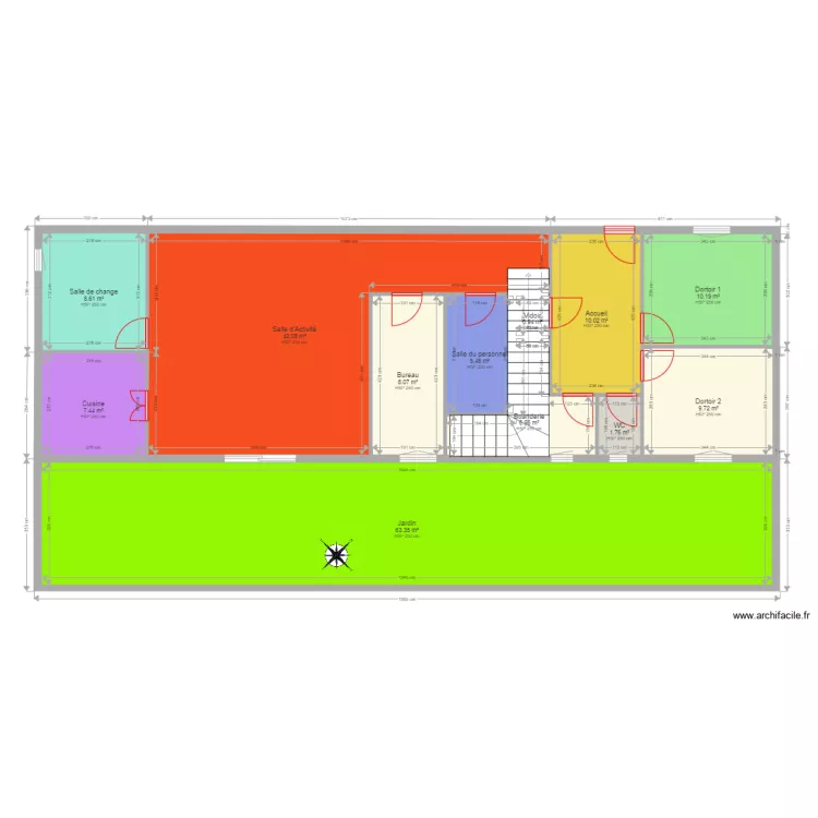 Cr&egrave;che Lutins1. Plan de 
