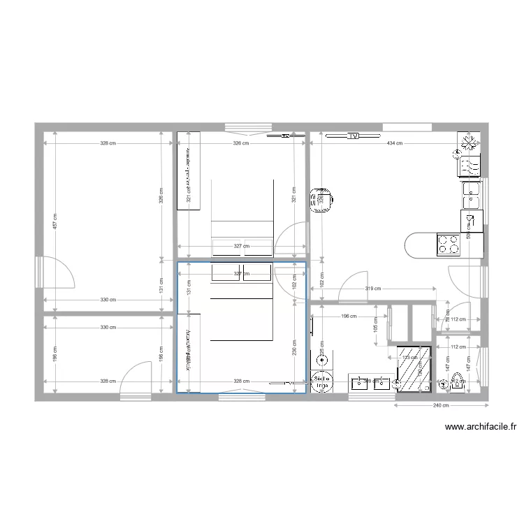 chalet clefcy 6. Plan de 