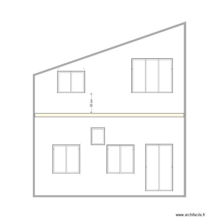 Facade OUEST BATIMENT ok3. Plan de 0 pièce et 0 m2