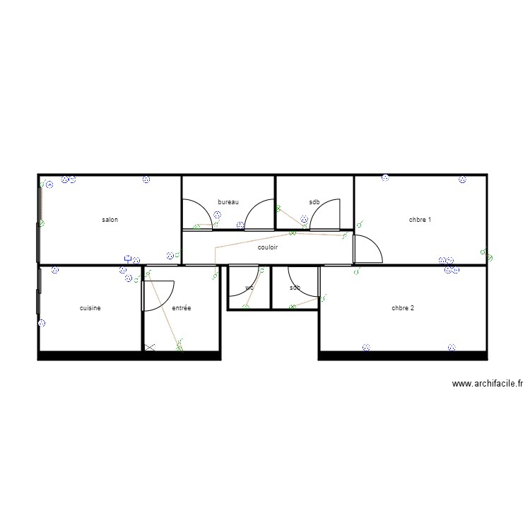 appart frejus actuel. Plan de 10 pièces et 51 m2