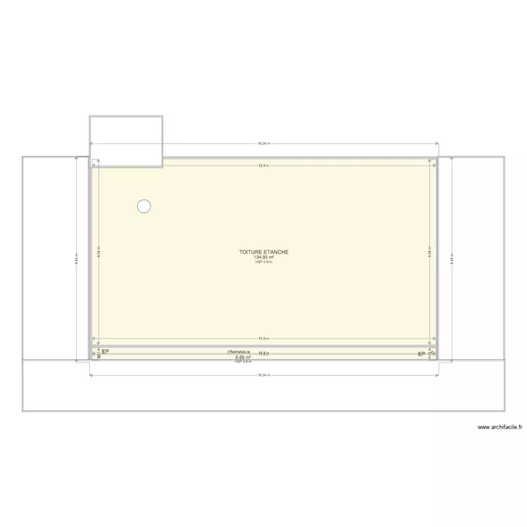 terrasse station mobil. Plan de 