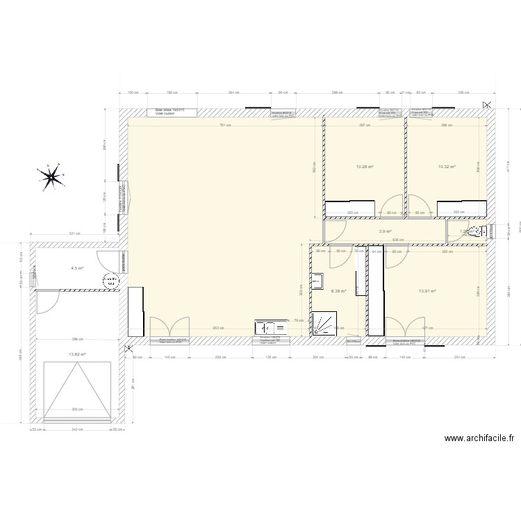 Maison sanitaires placards tele elec. Plan de 0 pièce et 0 m2