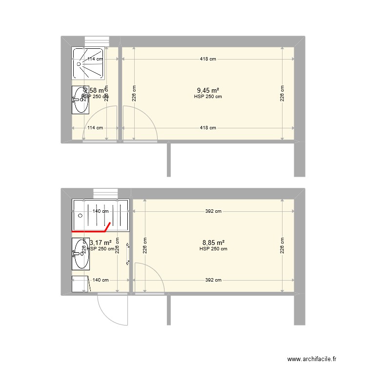 DUPUIS SDB. Plan de 0 pièce et 0 m2
