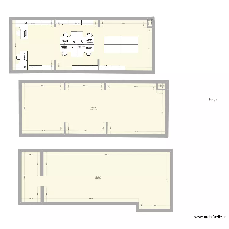 proxi2. Plan de 4 pièces et 190 m²