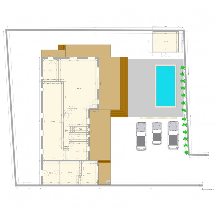 plan terrasse 190218. Plan de 0 pièce et 0 m2