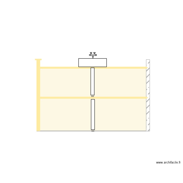 plan vasque étage. Plan de 0 pièce et 0 m2