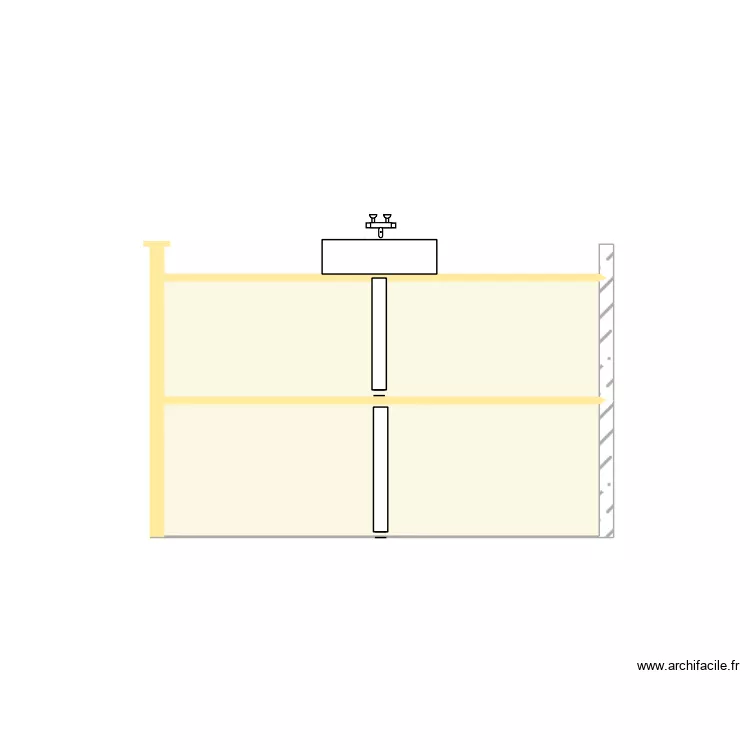 plan vasque &eacute;tage. Plan de 