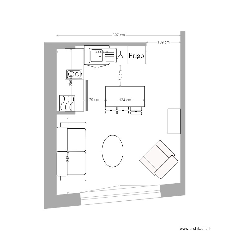 Clermont 1er étage cuisine dans cheminée sol 3 détail. Plan de 0 pièce et 0 m2